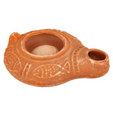 Vintage Biblical Antique Replica Herodian Terracotta Oil Lamp Clay